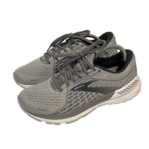 Brooks Adrenaline 21 Stability Running Walking Sneakers Gray Blue 7.5D Wide